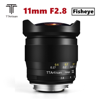 TTArtisan 11mm F2.8 Full Fame Ultra-Wide Fisheye เลนส์สำหรับ Sony E mount A7II A7RII A7SII A6300 A6500 สำหรับ Nikon Z Mount