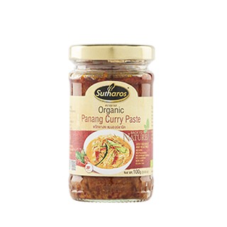 Organic🔥สุธารส (Sutharos) พริกแกงพะแนงออร์แกนิค 100 กรัม, Sutharos Organic Panang Curry Paste 100 g