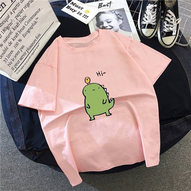 🔥 พร้อมส่ง ✨ เสื้อยืด คอกลม แขนสั้น ผ้าลื่นและนิ่ม ลายการ์ตูนน่ารัก 🐇 สวมใส่สบาย 🌼 #9025 - รูปที่ 6