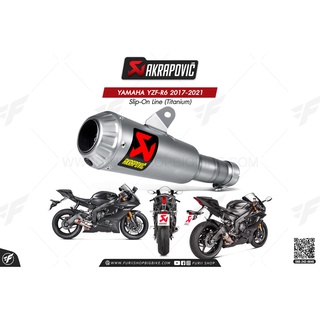 ท่อแต่ง Akrapovic Exhaust Slip-On Line (Titanium) Moto GP YAMAHA YZF-R6 2017-2021