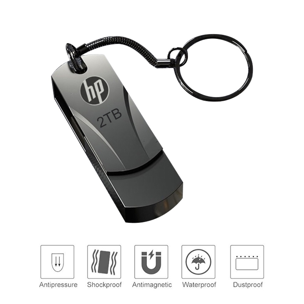 Usb Flash Drive 16Gb 32Gb 64Gb 1Tb 2Tb Usb Hp โลหะกันน้ำ Usb2.0ไดรฟ์ปากกา【Goob】 #8