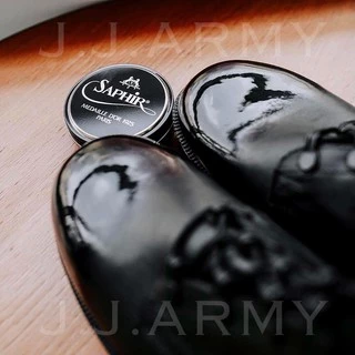 Saphir แว็กซ์ขัดรองเท้า ตลับดำ / น้ำเงิน