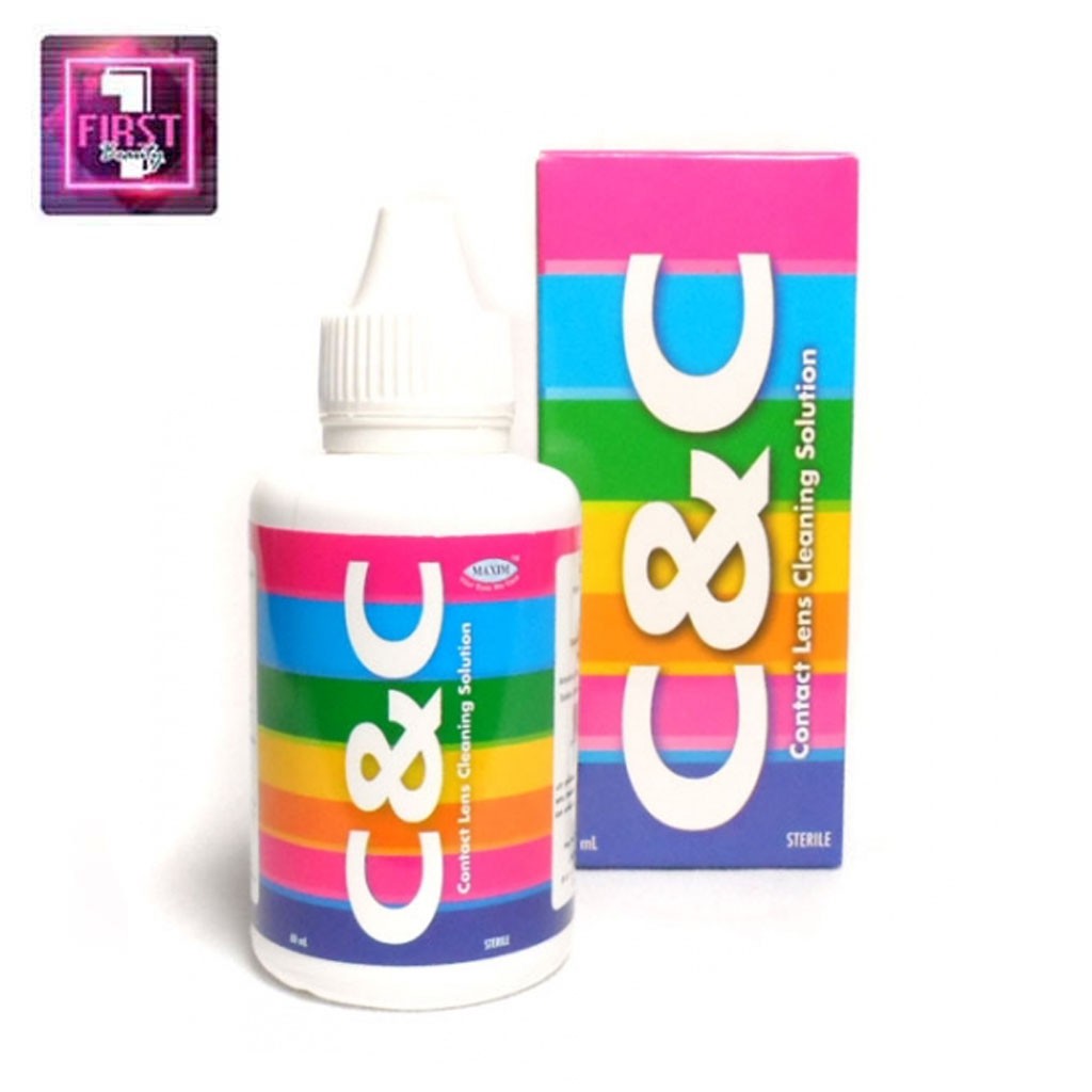 น้ำยาแช่ล้างคอนแทคเลนส์C&C60ml.