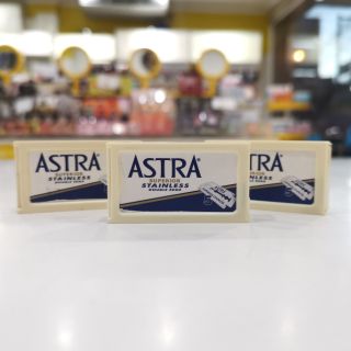 ใบมีด2คม​ ตรา​ astra 1กล่อง​5ใบ