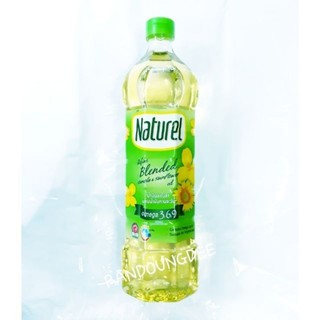 Naturel เนเชอเรล น้ำมันคาโนล่า ผสมน้ำมันทานตะวัน ผ่านกรรมวิธี ขนาด 1 ลิตร Canola &amp; Sunflower Oil เจ