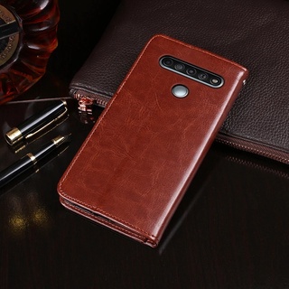 เคสโทรศัพท์หนัง PU แบบฝาพับ พร้อมช่องใส่บัตร สําหรับ LG K61 Q61