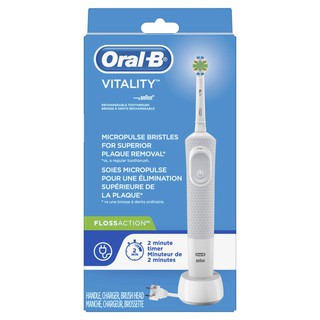 Oral-B® Electric Rechargeable Toothbrush รุ่น Vitality FlossAction แปรงสีฟันไฟฟ้าแบบชาร์จไฟได้ แถมอะแดปเตอร์