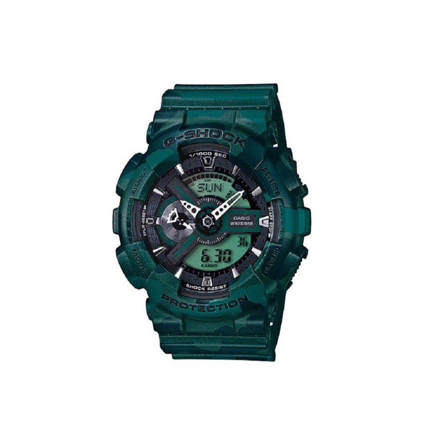 CASIO G-SHOCK LIMITED EDITIONนาฬิกาข้อมือผู้ชาย สายเรซิ่นรุ่นGA-110CM-3ADR-Green