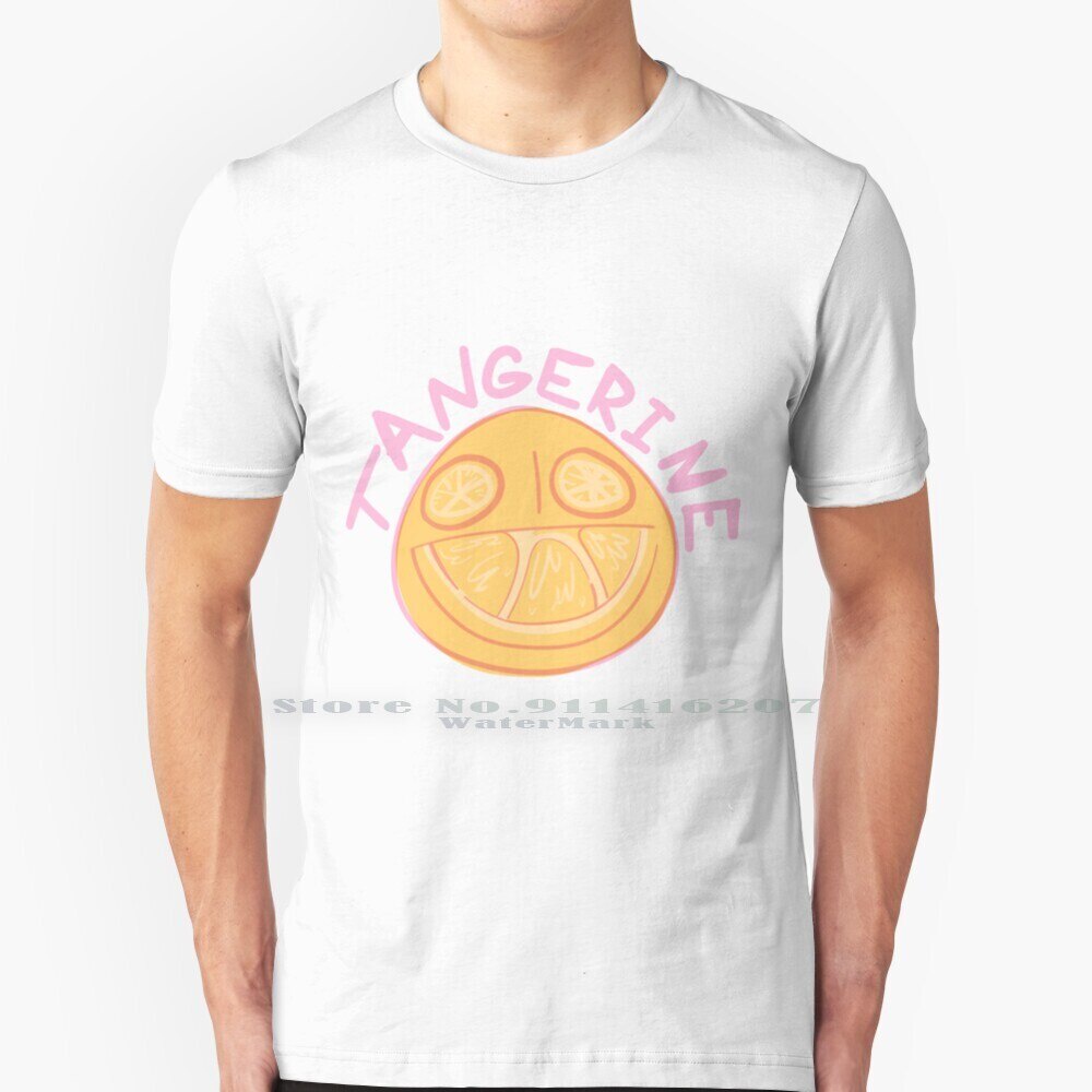 Tangerine T เสื้อ 100% ผ้าฝ้ายแท้ Tangerine Glass สัตว์คลื่นความร้อน Deja Vu Tangerine Glass สัตว์ D