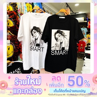 เสื้อยืดแขนสั้นโอเวอร์ไซส์ พิมพ์ลาย