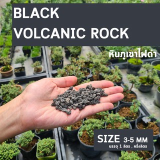 หินภูเขาไฟดำ (Black Volcanic Rock)