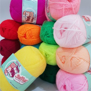 ไหมฟูวีนัส ไหมพรมวีนัส ไหมฟู ไหมวีนัส Venus soffur knitting yarn DIY ถักตุ๊กตา ถักกล่องกระดาษทิชชู่ ถักดอกไม้ ราคาพิเศษ