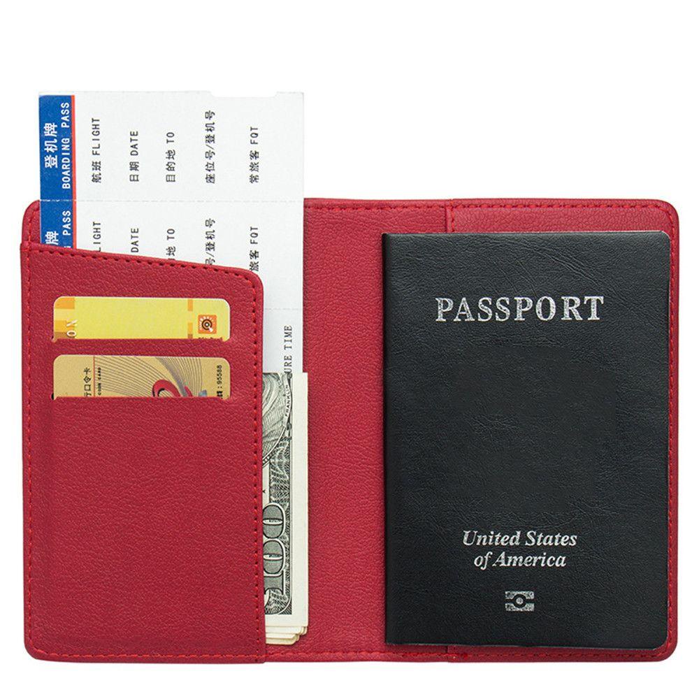 Hecceh เคสหนัง PU ใส่หนังสือเดินทาง นามบัตร ลายโลโก้ L สําหรับทุกเพศ