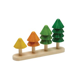 PlanToys 5403 Sort &amp; Count Trees  ของเล่นไม้เสริมพัฒนาการ ต้นไม้แยกสีและนับเลข สำหรับเด็กอายุ 18 เดือนขึ้นไป