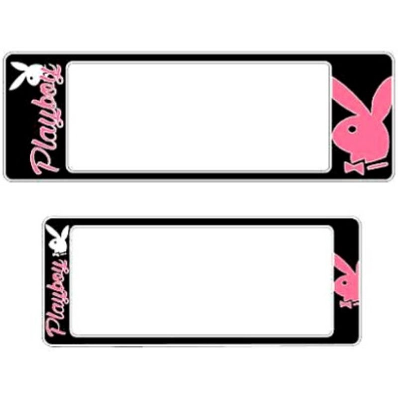 กรอบป้ายทะเบียนรถยนต์  #PLAYBOY #เพบอย กันน้ำ100% เพบอยชมพู