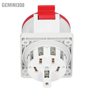 Gemini308 ซ็อกเก็ตเชื่อมต่อ กันน้ํา Ip44 3P+E+N 32A Ac 220‐380V 240‐415V