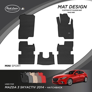 พรมปูพื้นรถยนต์เข้ารูปสำหรับ Mazda3 Skyactiv รุ่น5 ประตู (ปี 2014-2018)