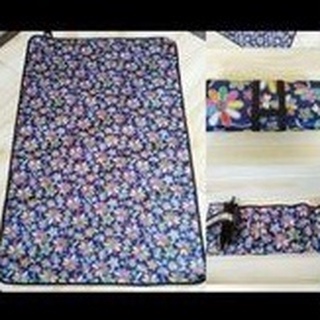Tikar Lipat Piknik Microsatin Ukuran 120x75 cm - Praktis, Tahan Air, Anti Slip