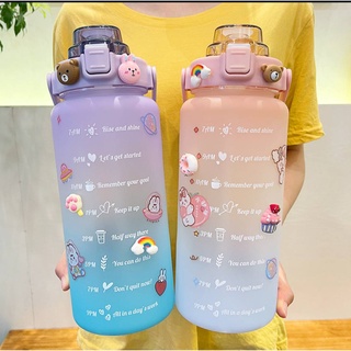 พร้อมส่ง ขวดน้ำ 1.5 ลิตร ขวดน้ำ 1500ml พร้อมส่ง รุ่นใหม่วางโทรศัพท์ได้ !! กระบอกน้ำสุดฮิต สีพาสเทลสวยมากก