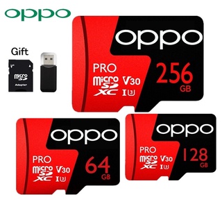 ♥พร้อมส่ง เครื่องอ่านการ์ด และอะแดปเตอร์♥Cod ของแท้ เมมโมรี่การ์ด TF สําหรับ OPPO Pro Micro SD Card U3 V30 SDHC SDXC