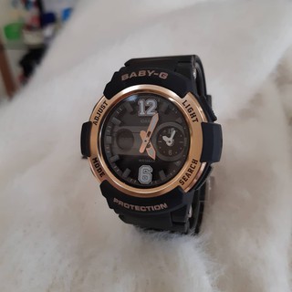 Casio Baby G BGA-210-1BDR นาฬิกาข้อมือผู้หญิง นาฬิกาคาสิโอ้