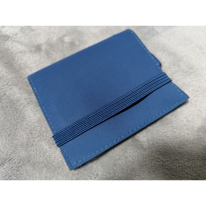 กระเป๋าสตางค์ Muji มือสอง สีน้ำเงิน #Muji