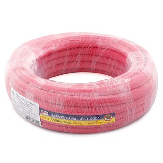 🔥ยอดนิยม!! สายยางพีวีซี ขนาด 5.8 นิ้ว ยาว 15 ม. สีชมพู PVC Hose 5.8" 15 m. Pink Color