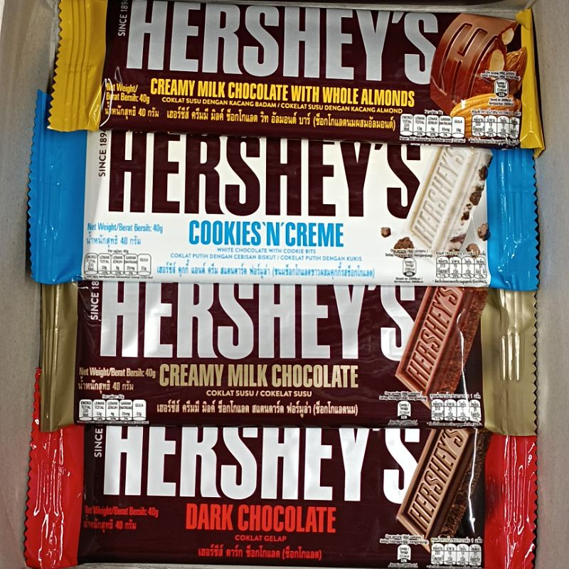 Hershey's Chocolate ช็อกโกแลตเฮอร์ชี่ส์ 40กรัม