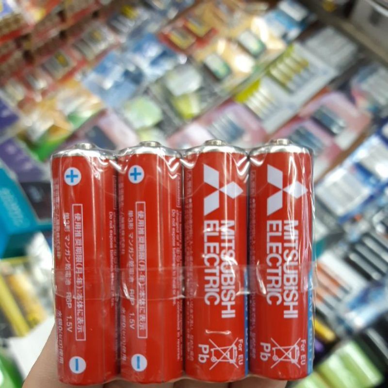 ถ่าน Mitsubishi AA 1.5V จำนวน 4 ก้อน ของใหม่ ของแท้บริษัท (ชาร์จไม่ได้)