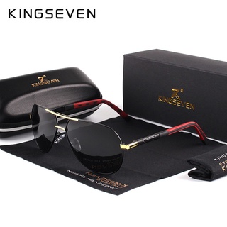 KINGSEVEN 2022 อลูมิเนียมแมกนีเซียมแว่นกันแดดผู้ชาย Polarized ผู้ชายเคลือบกระจกแว่นตาชายอุปกรณ์แว่นตา