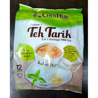 Chekhup Teh tarik ชานม 3 in 1 ถุง 12 ซอง ทีช ทาริก