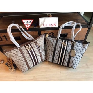 Guess Factory Large Tote Handbag Code:B10D290563 แบรนด์แท้ 100% งาน Outlet