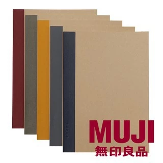 MUJI สมุดเส้นบรรทัด ขนาด B5 สมุดมูจิ สมุดแบบเส้นบรรทัด แพ็ค 5 เล่ม กระดาษเขียนลื่น มาตรฐานญี่ปุ่น