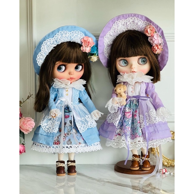 ชุดตุ๊กตาบลายธ์ Lolita dress’s princess for Blythe ขนาด30 ซม พร้อมส่ง