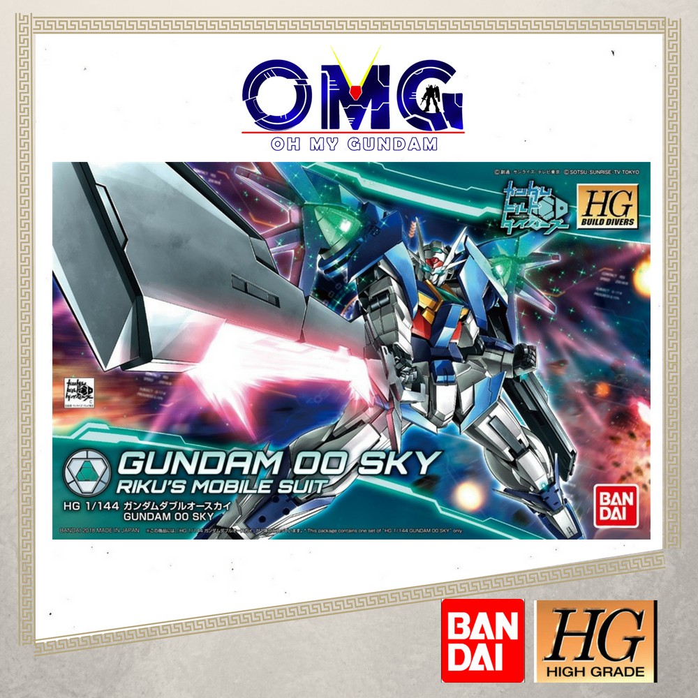 Bandai HG Gundam 00 Sky Build Divers 59567 30451 HGBD Rikus Mobile Suit OO Sky Build Divers 00 Sky G