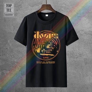 [COD]เสื้อยืดผ้าฝ้าย พิมพ์ลายมังงะ The Doors Live 68 Circle Emo Punk สไตล์พังก์ โกธิค ของขวัญวันหยุดS-5XL