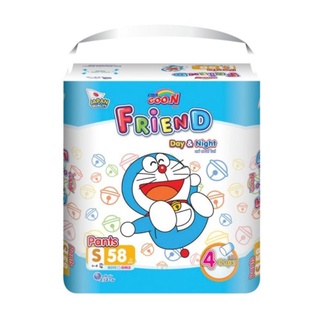 Goo.n Friend กูนน์ เฟรนด์ ผ้าอ้อมสำเร็จรูป S 58 ชิ้น เดย์แอนด์ไนท์ (8858947823709)