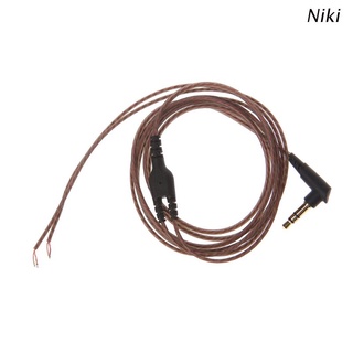 Niki 3.5mm OFC Core 3-Pole Jack Headphone Audio Cable DIY Earphone Maintenance Wire