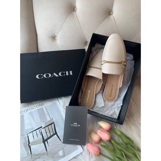 Coach Sawyer Leather Loafer Mules