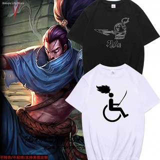 เสื้อยืดผู้ชาย เสื้อยืดพิมพ์ลายแฟชั่น #affordableprice◆League of Legends เสื้อยืด spoof Yo expression pack happy wind ชา