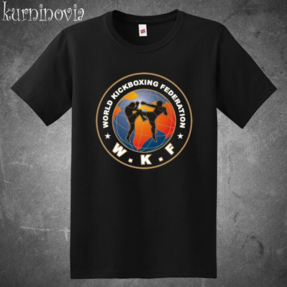 พิมพ์เสื้อยืด Wkf World Kickboxing Federation เสื้อผ้าแฟชั่น