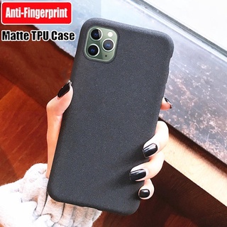 เคสโทรศัพท์มือถือ TPU แบบนิ่ม ผิวด้าน แบบบางพิเศษ สําหรับ iPhone 11 12 13 Pro Max 13 Mini