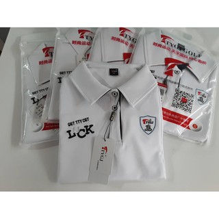 TYGJ Golf Polo เสื้อกีฬากอล์ฟสำหรับผู้หญิง