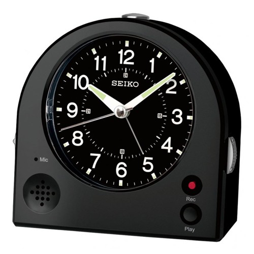 SEIKO นาฬิกาปลุก สามารถอัดเสียงปลุกได้ รุ่น QHE081K