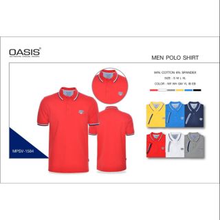 เสื้อยืดคอปกโปโลสีพื้น OASIS #เสื้อยืดโปโลสีพื้น