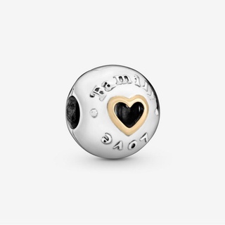 [พร้อมส่ง สินค้าแท้ 💯] Pandora Family &amp; Love Heart Clip Charm 1 คู่ รวมกล่อง