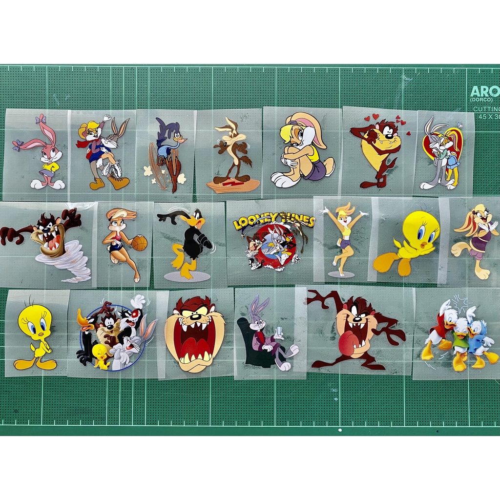 ตัวรีดการ์ตูน Looney tunes เช็ต 2 ตัวรีดการ์ตูนกระต่าย รีดง่ายติดทุกเนื้อผ้า