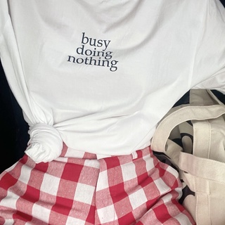 【2022New】เสื้อยืด Kudsun - Busy Doing Nothing Tee