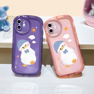 เคส VIVO Y21 V23 5G Y15S Y15A Y12S Y01 Y3S Y33S Y20 Y50 Y30 Y30i Y12A Y11 Y12 Y33T Y21T Y21S Y15 Y17 Y20S Y20i Y91C Y1S V20 เคสโทรศัพท์ซิลิโคนอ่อนนุ่มเป็ดสีขาวสีเหลืองน่ารัก