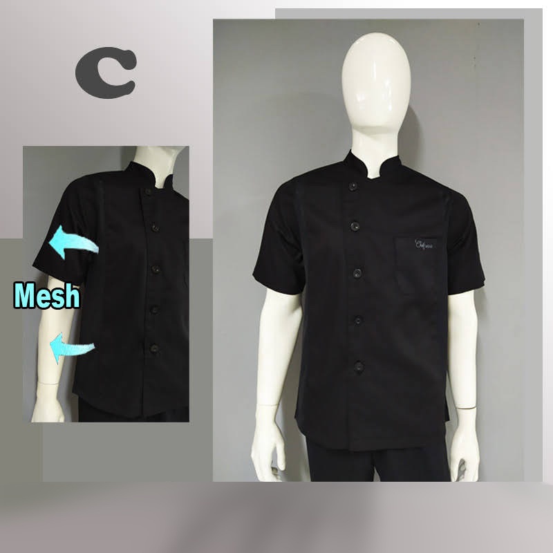 Chef Wear MESH C Chef Jacket SS Comb Net / Mesh